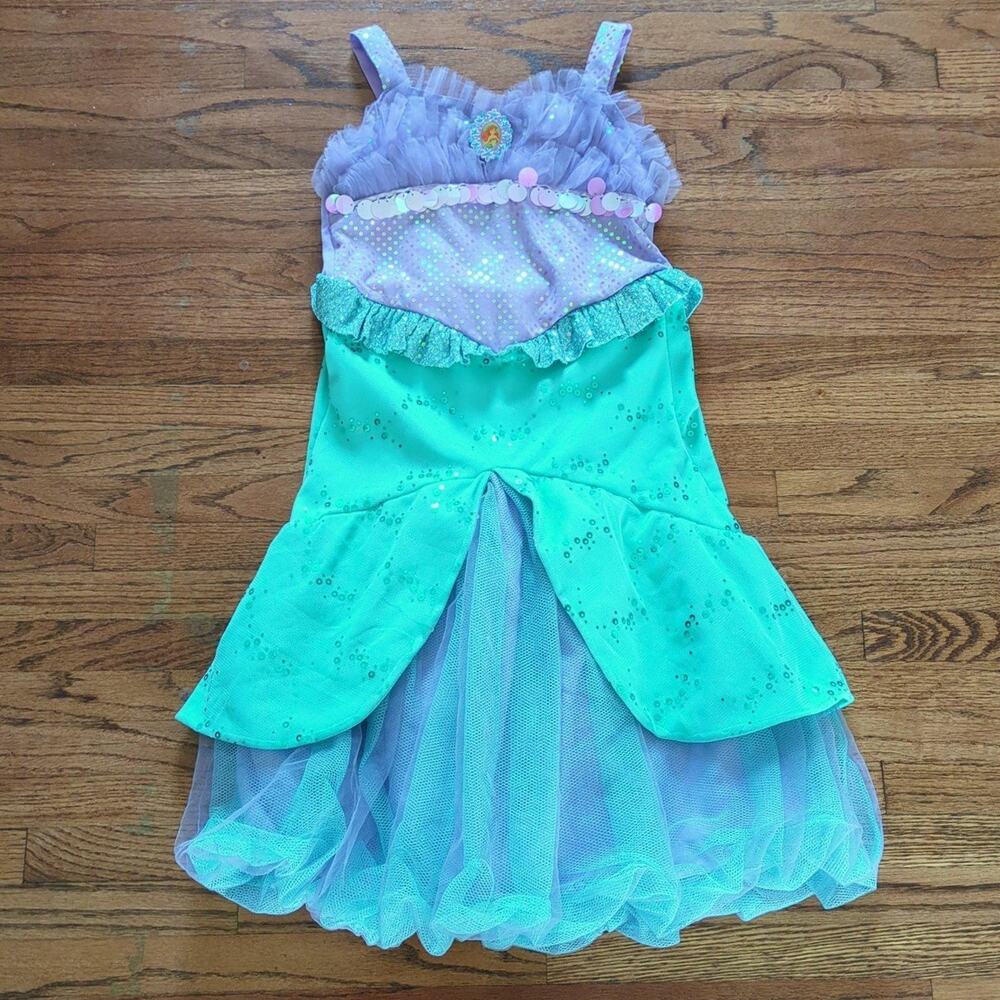 Disney store the little mermaid Ariel girls deluxe  costume  size 5/6 Small VGUC